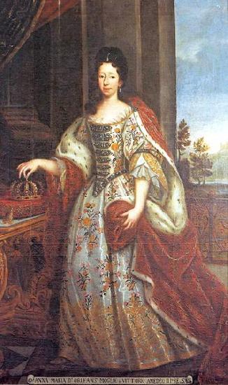 unknow artist Portrait of Anne Marie d'Orleans (1669-1728), Queen of Sardinia oil painting image